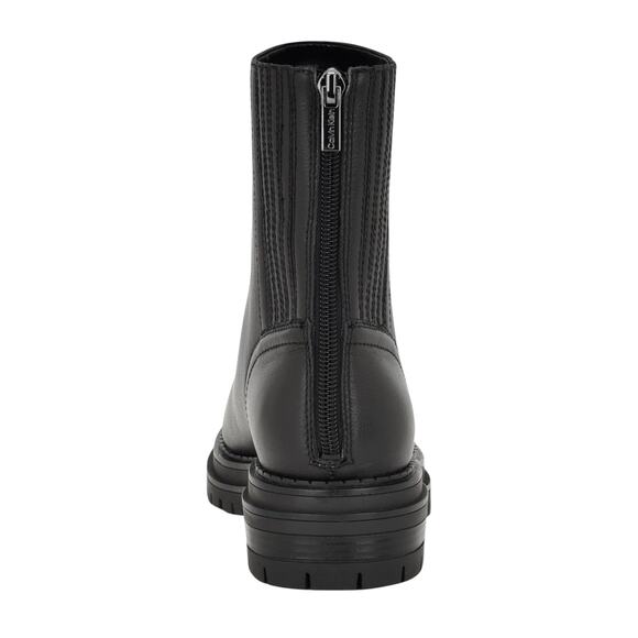 Calvin Klein Women's Greg Round Toe Casual Lug Sole Booties Black Size 9 1/2 - Picture 3 of 5